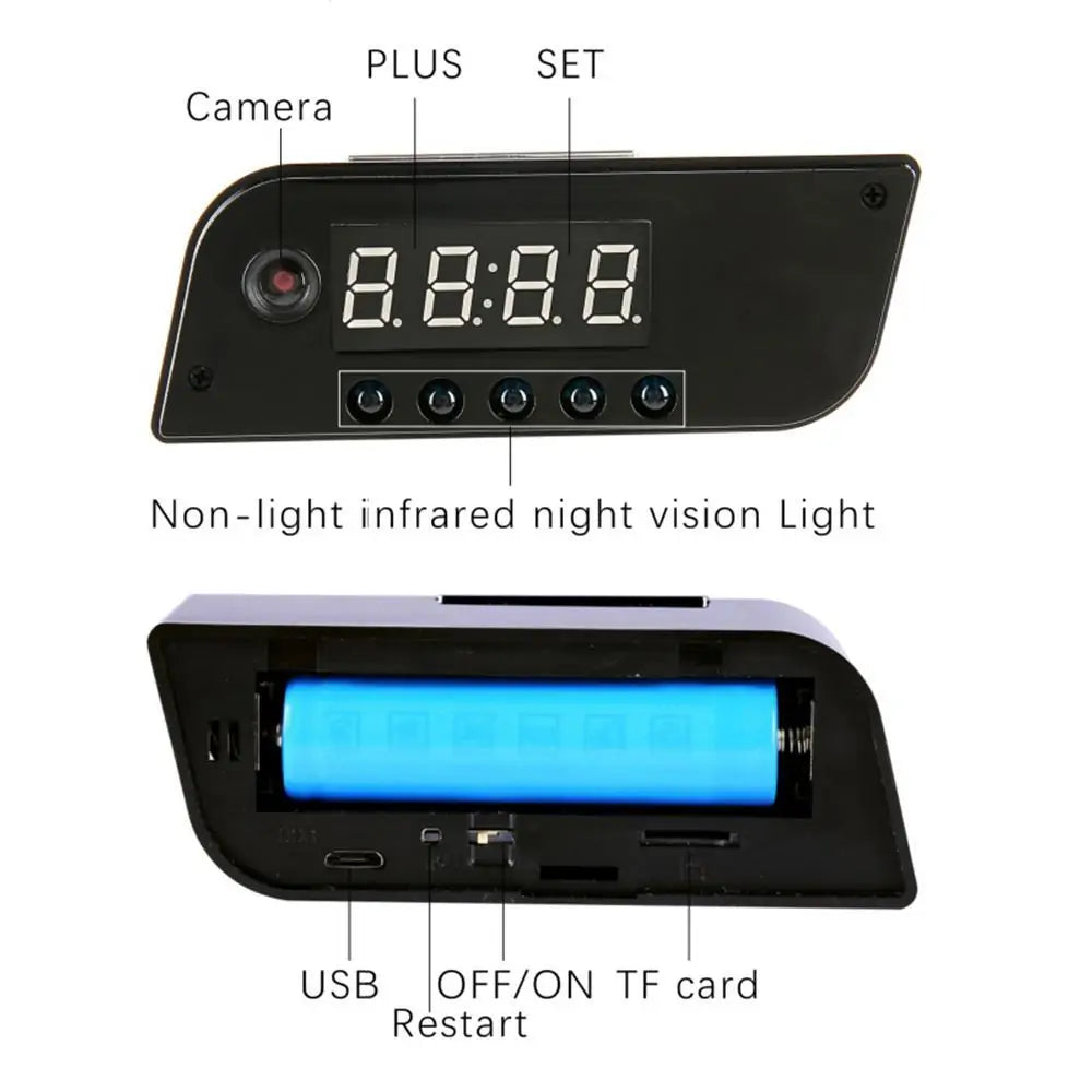 Logic Hidden Camera Alarm Clock
