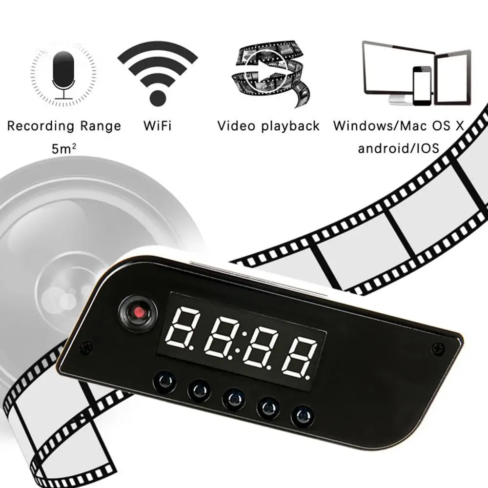 Logic Hidden Camera Alarm Clock